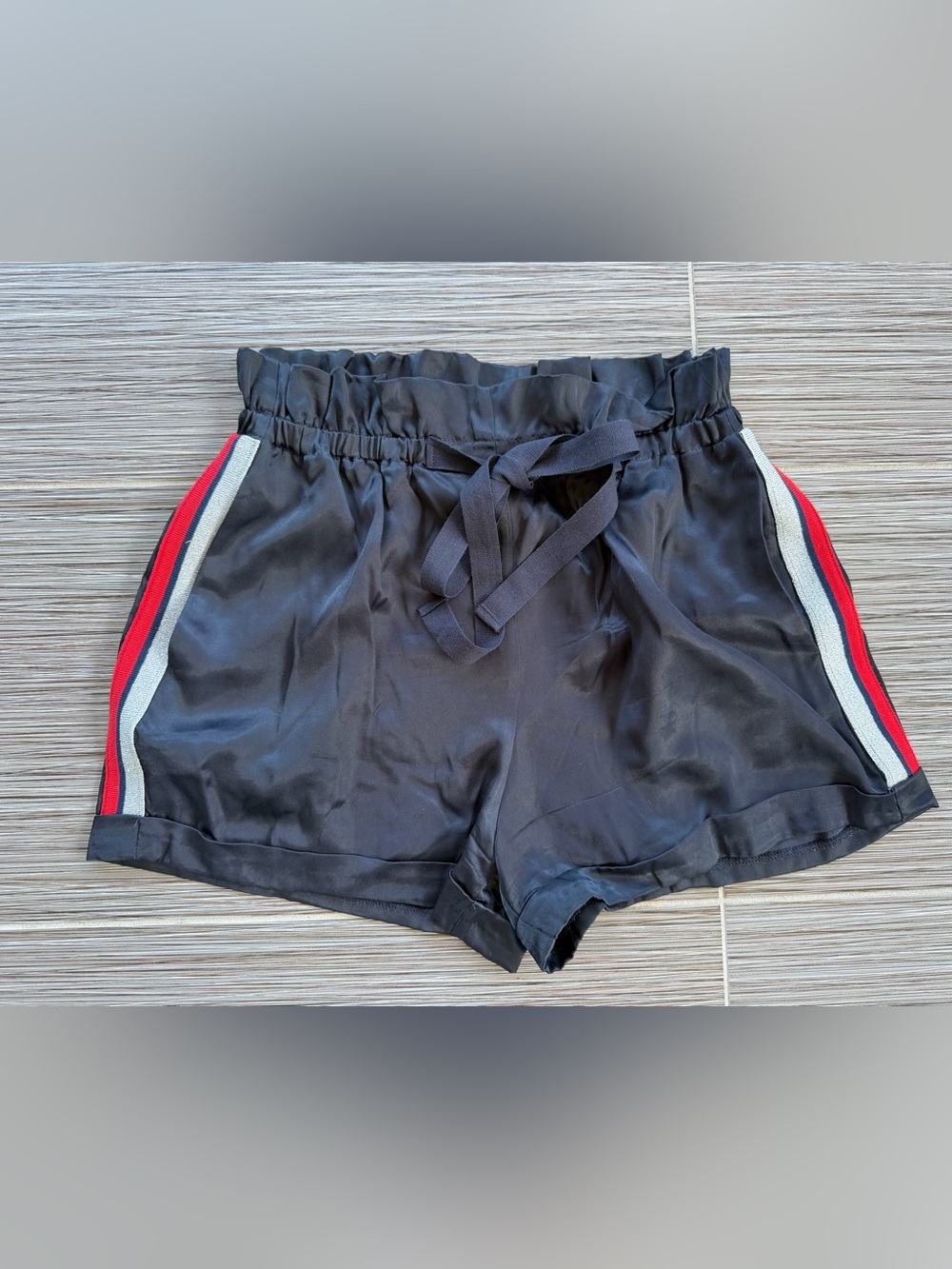 Zara Black Shorts with Elastic Waistband Size Medium NWOT